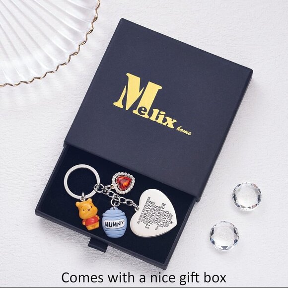 Inspirational Stainless Steel Keychain For Daughter and Friends Heart Gift - Picture 3 of 8